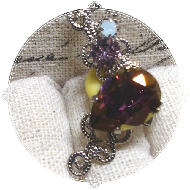 【イヤーカフス】紫紺の涙