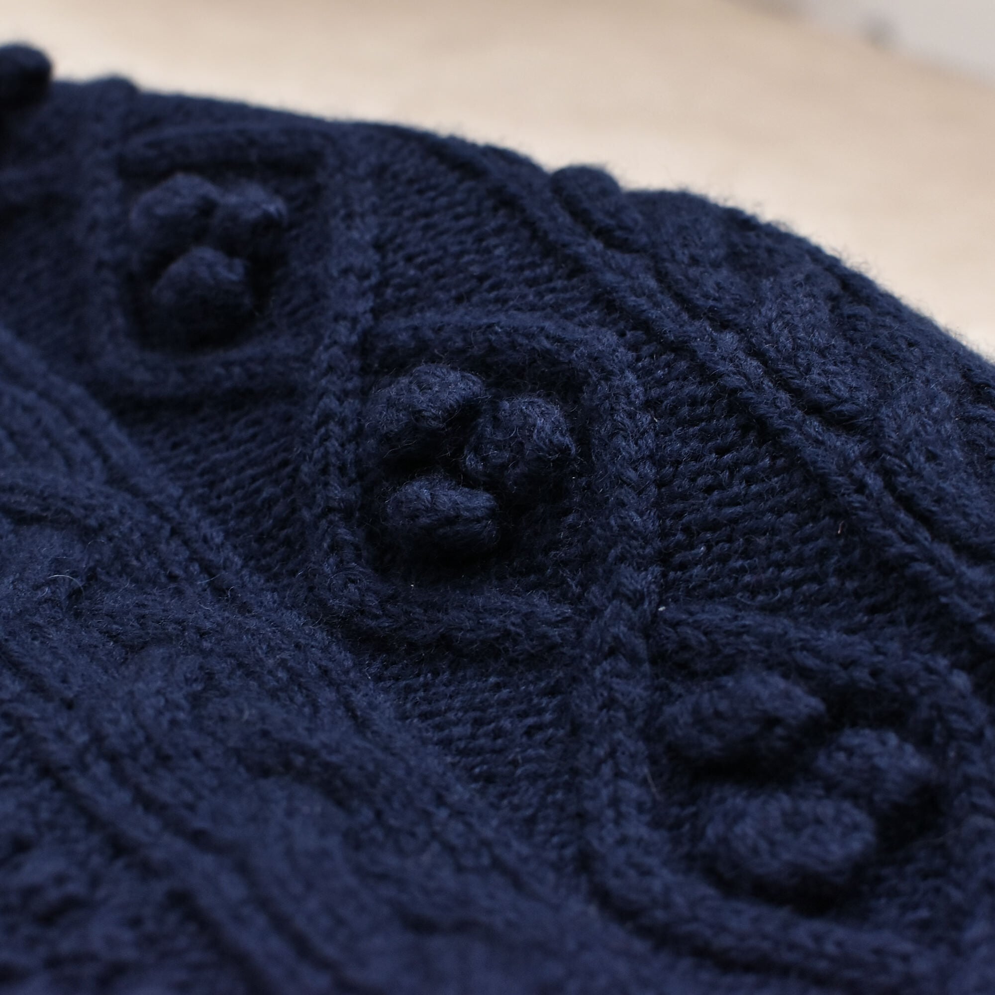 90～00s Aran pattern knit cardigan | 古着屋 grin days memory