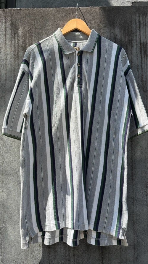 NWT NATURALS striped polo shirt