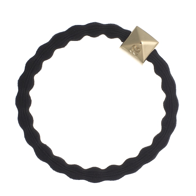 Gold Pyramid Stud Black_17-1-001