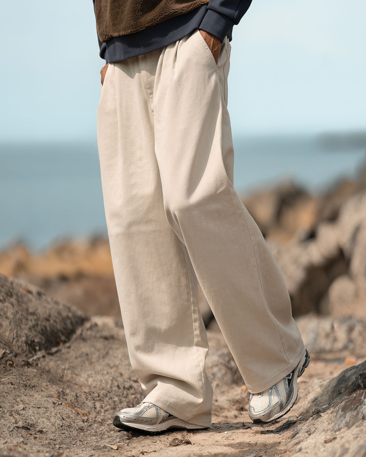 【#Re:room】WASHED VINTAGE WIDE EASY PANTS［REP334］