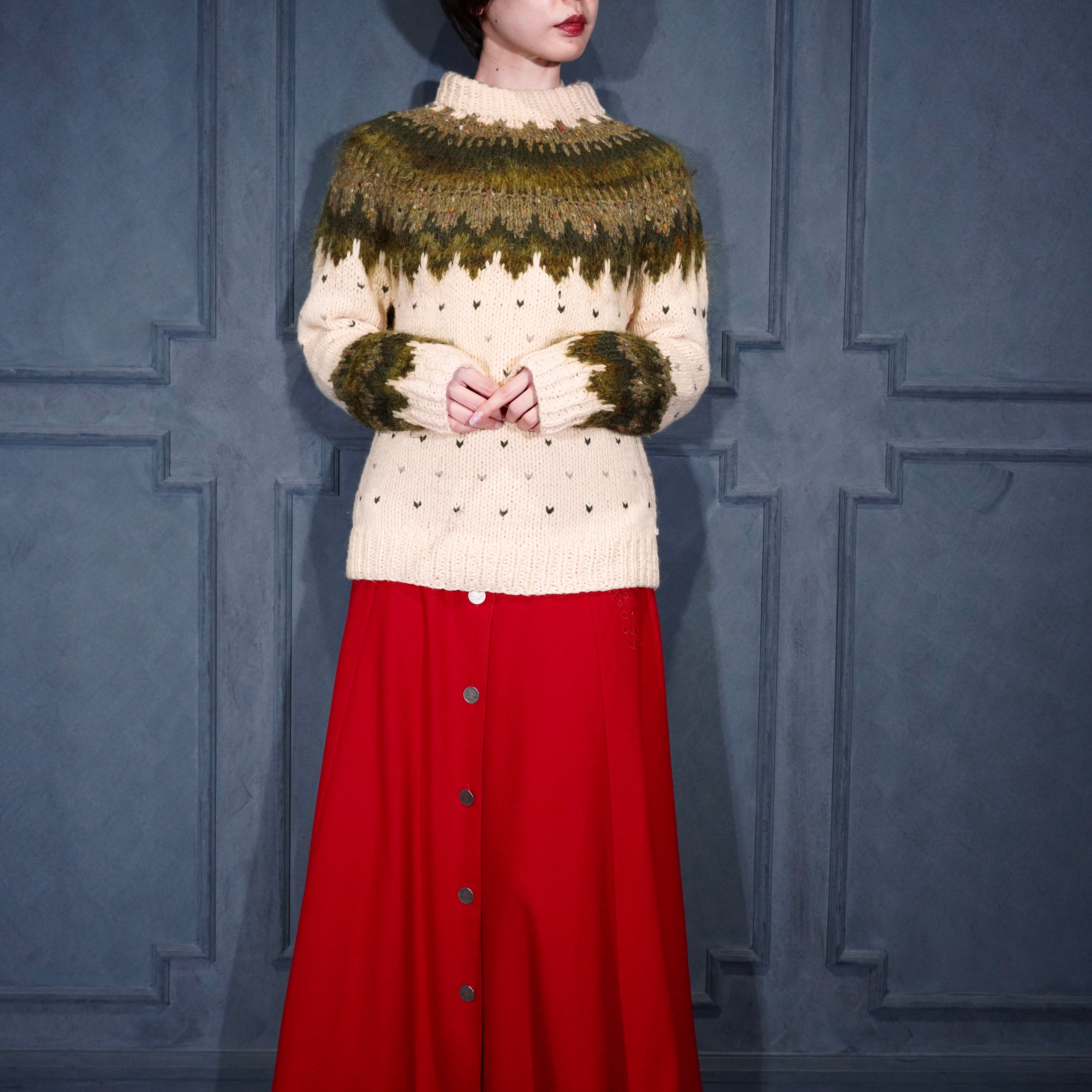 【本日限定最終価格】girlish ヴィンテージへプラムリメイクニット 本日限定最終価格】girlish ヴィンテージへプラムリメイクニット