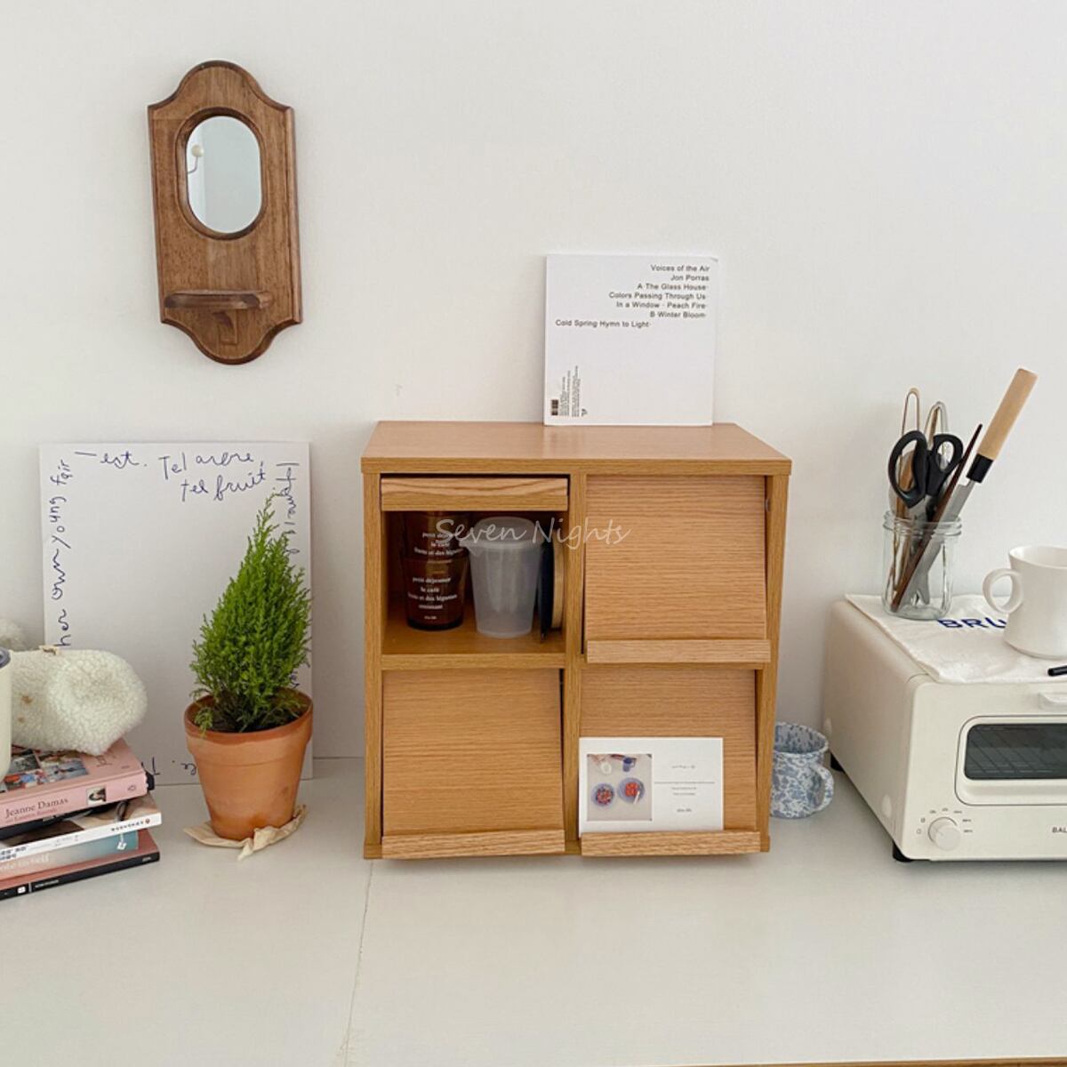 【収納】木製戸棚 収納箱