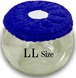 【LLサイズ】ブルー　チンチラ　デグー　砂浴び容器　飛び散り防止　ブラッシング効果  Chinchilla's glass ball for dust bath [LLsize] fluffy ring is [ blue color] .