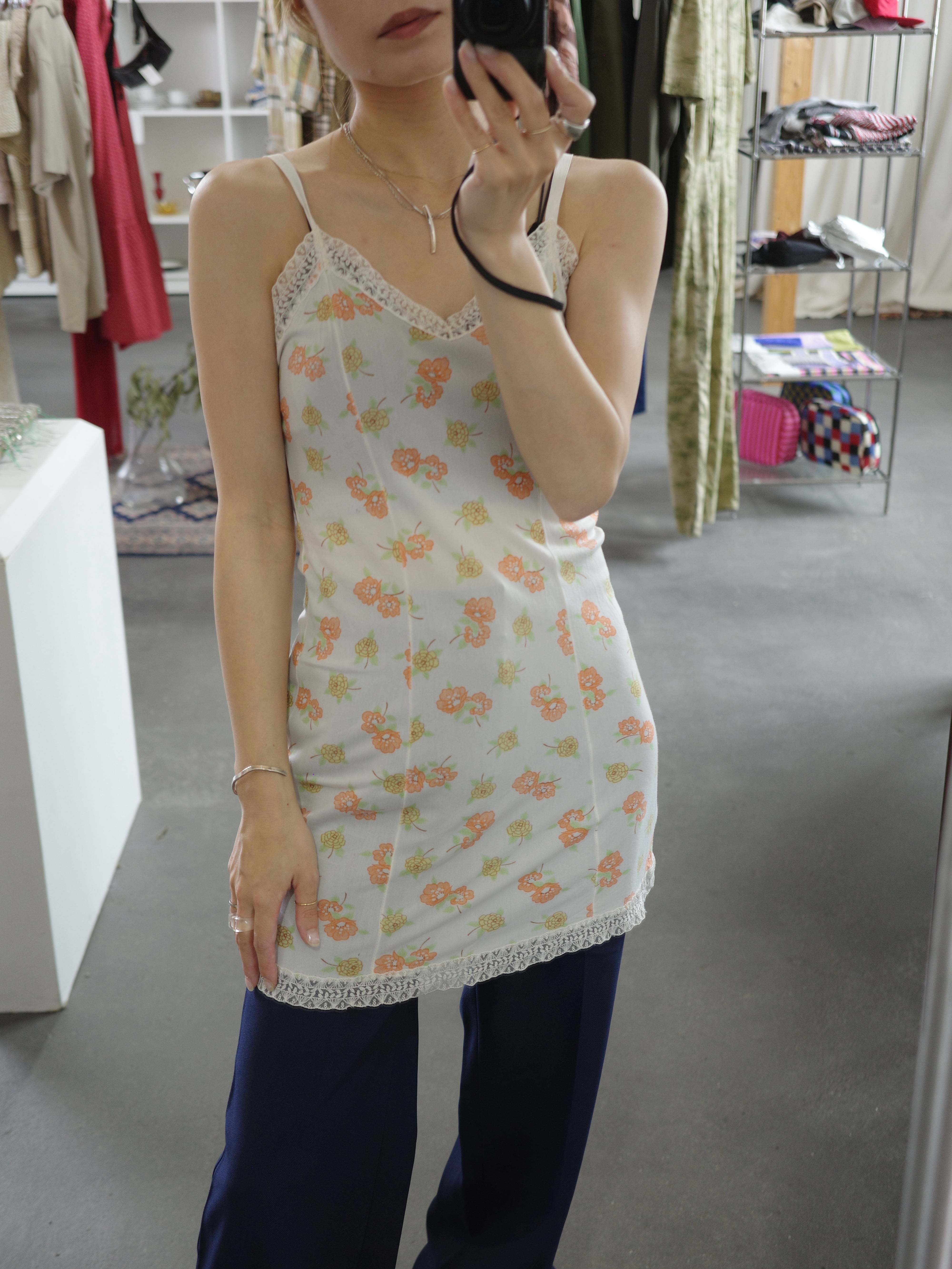 〈vintage〉flower lace lingerie
