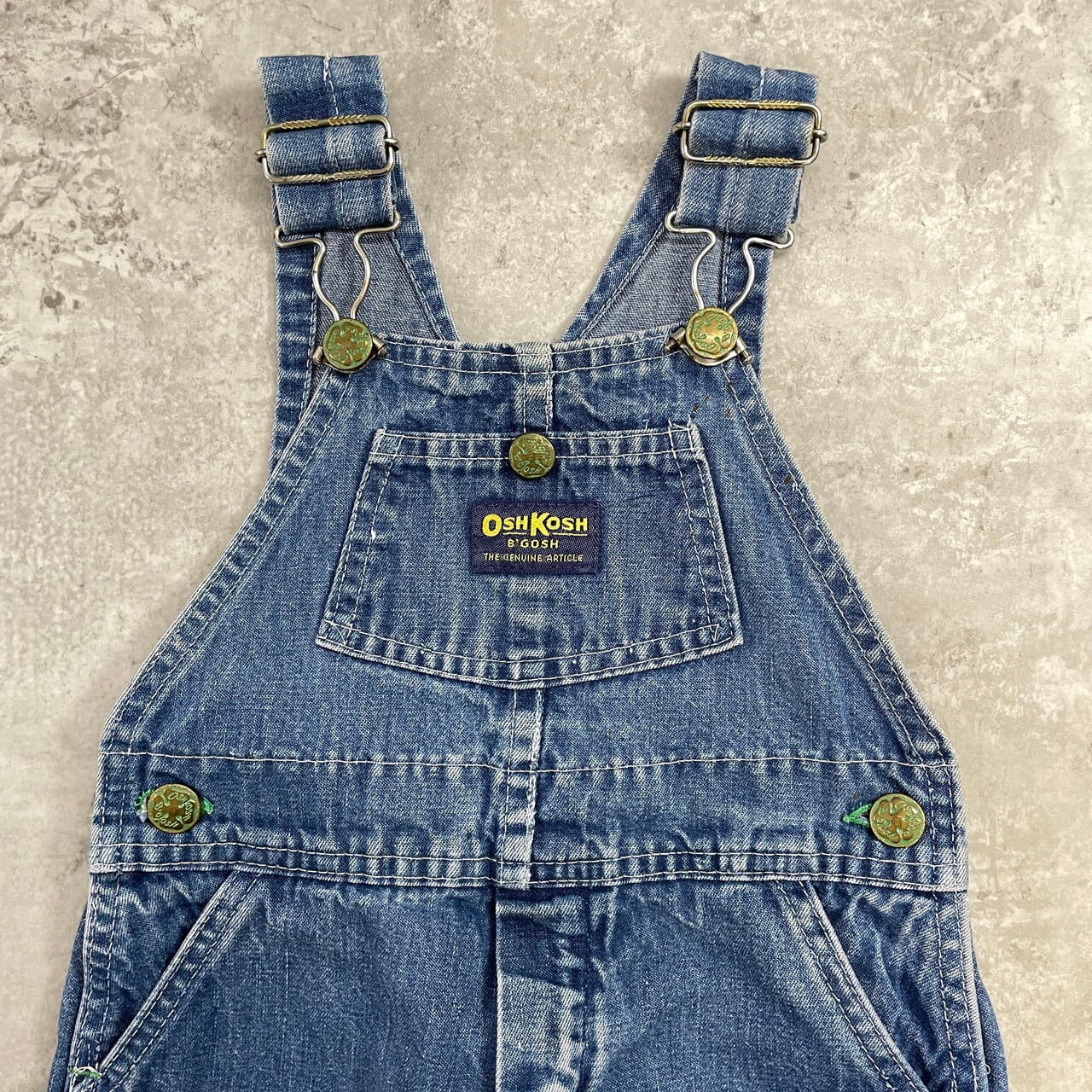 Oshkosh オーバーオール　デニム　70s 42talon kids】70年代 USA製 OSHKOSH オシュコシュ デニム オーバーオール