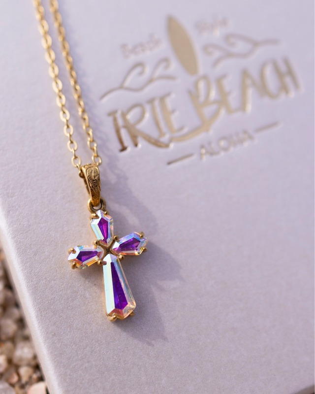 aurora cross necklace