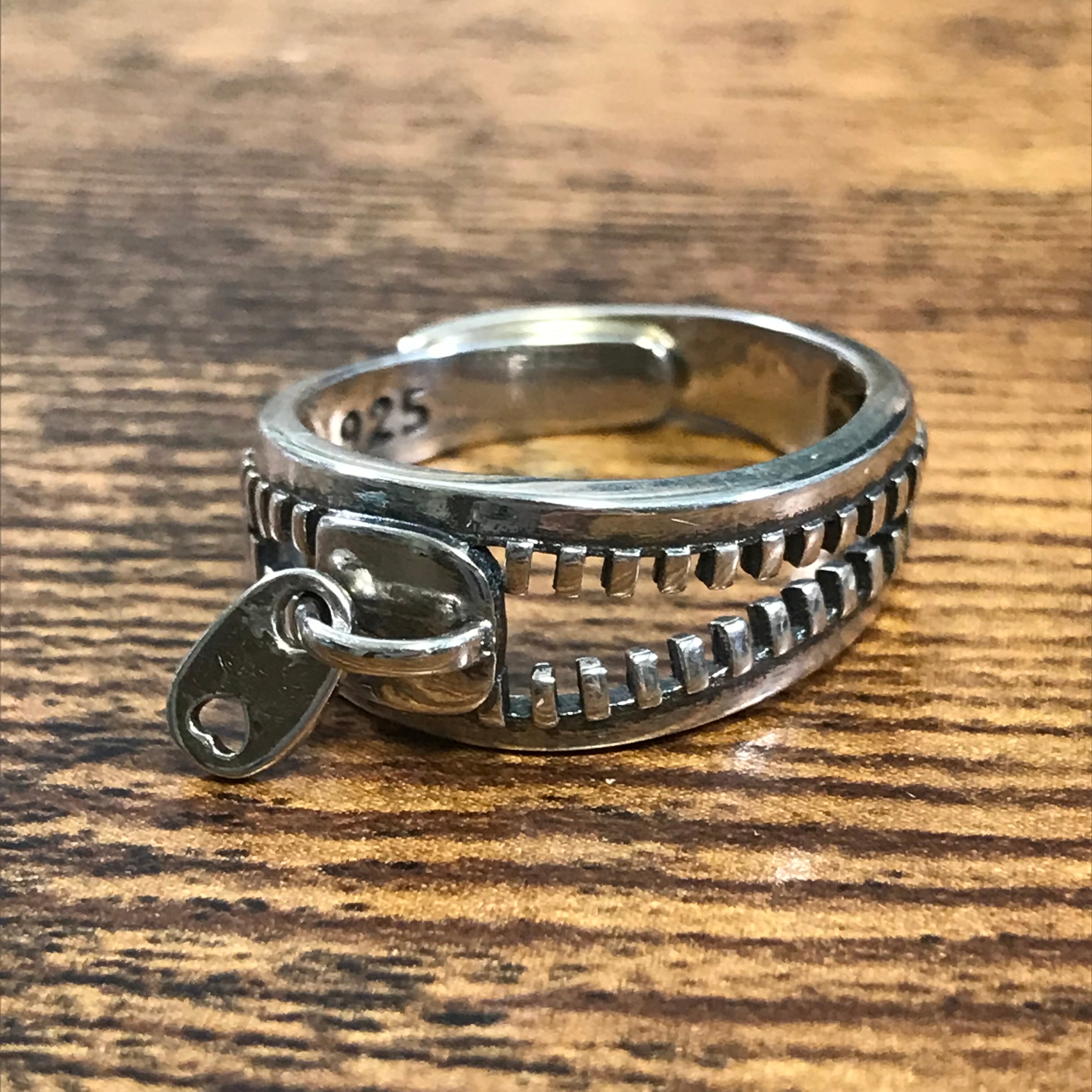 silver925 ジッパー チャック リング シルバーアクセサリー シルバー ...