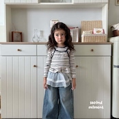 韓国子供服 / 26Autumn / 〖取寄〗second moment / バービーフリルTシャツ / キッズ服 / 女子服 *XS~JL*