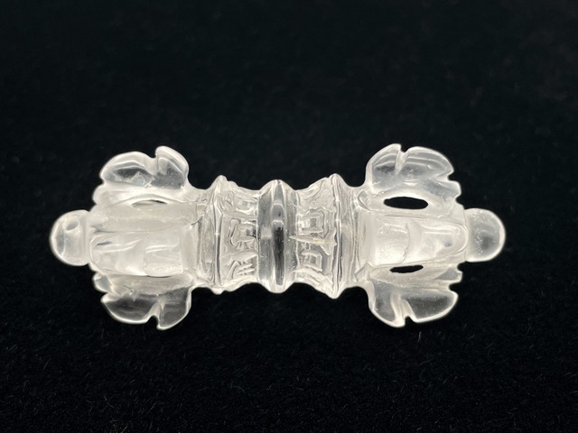 ヴァジュラ型ペンダントトップ素材（水晶）