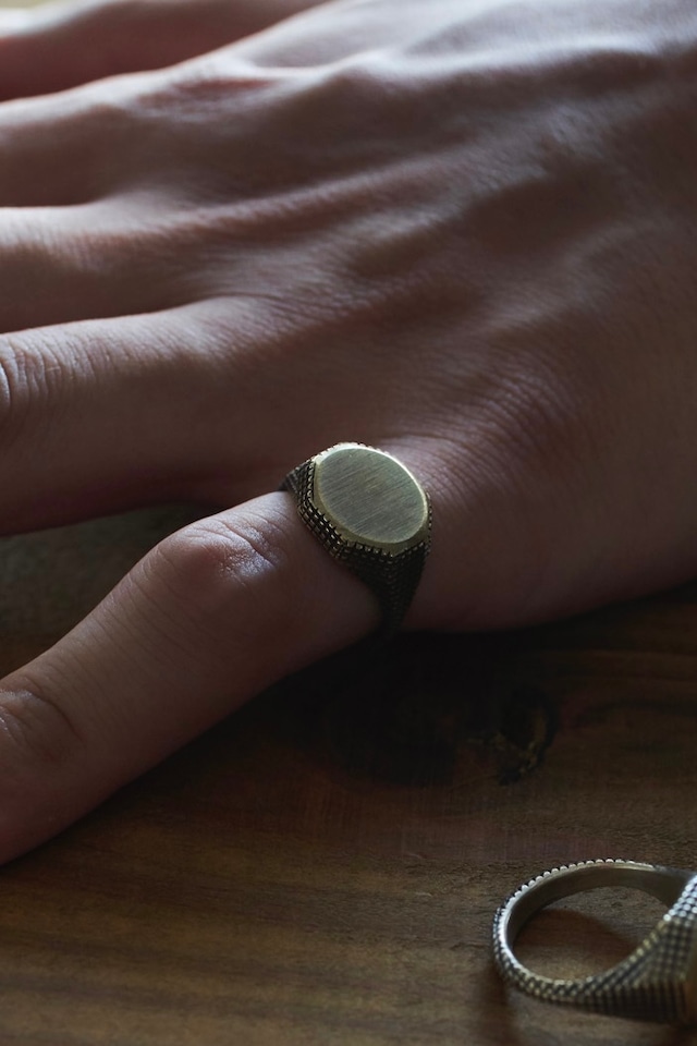 STUDBAKER OTTO SIGNET RING【AMERICAN BRASS】