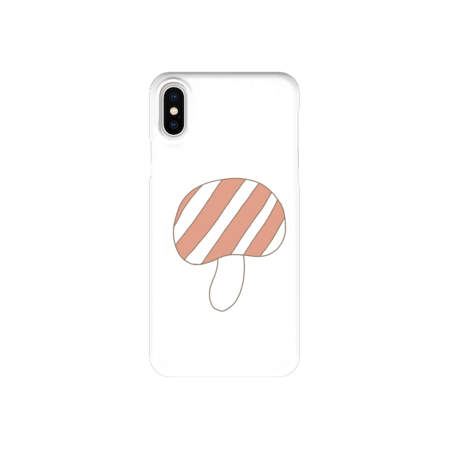 きのこさん、しましま (iPhone case)