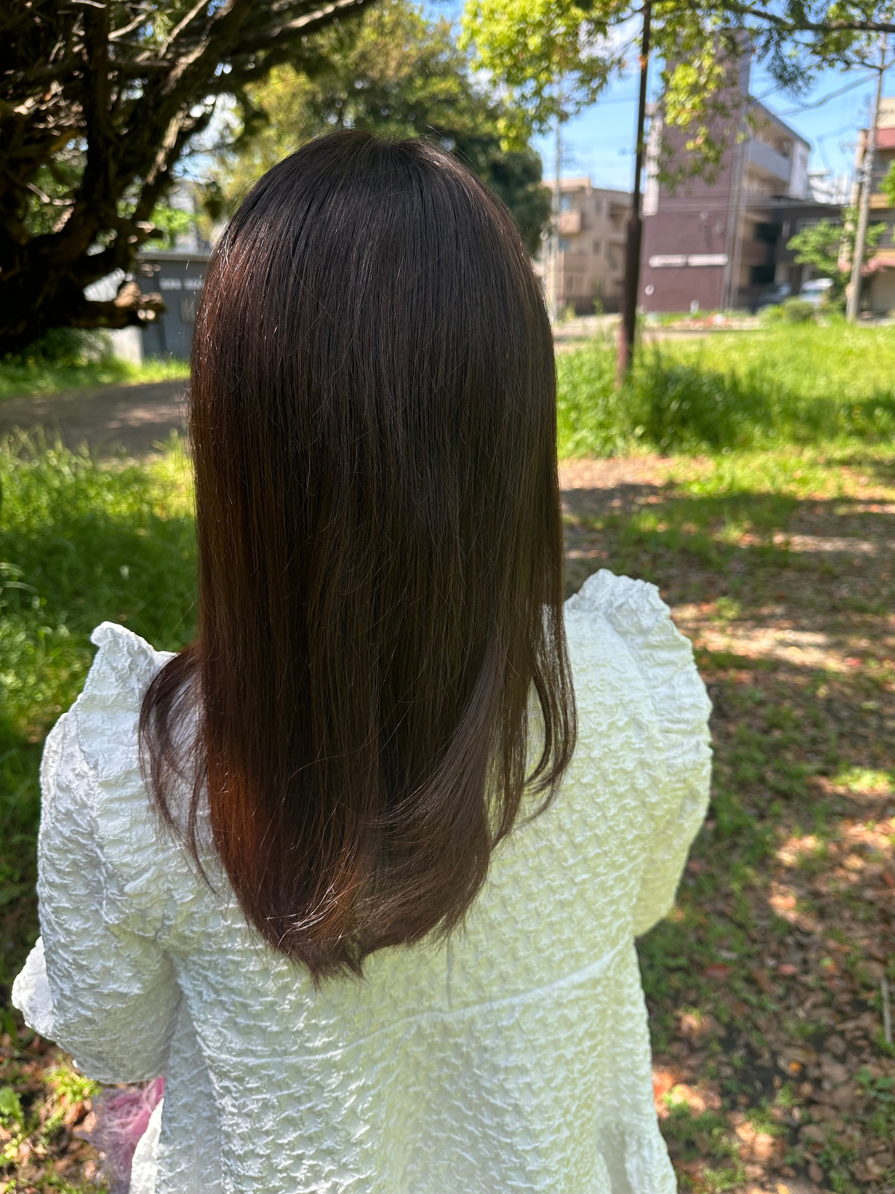 私元気！柔らかフィット通気性部分ウィッグ◎8×12cm髪の長さ20cm | fuwari