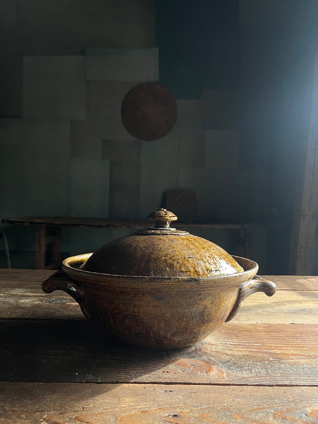 　MUDDY 真泥 ｜土鍋  こげアメ釉薬  直火OK