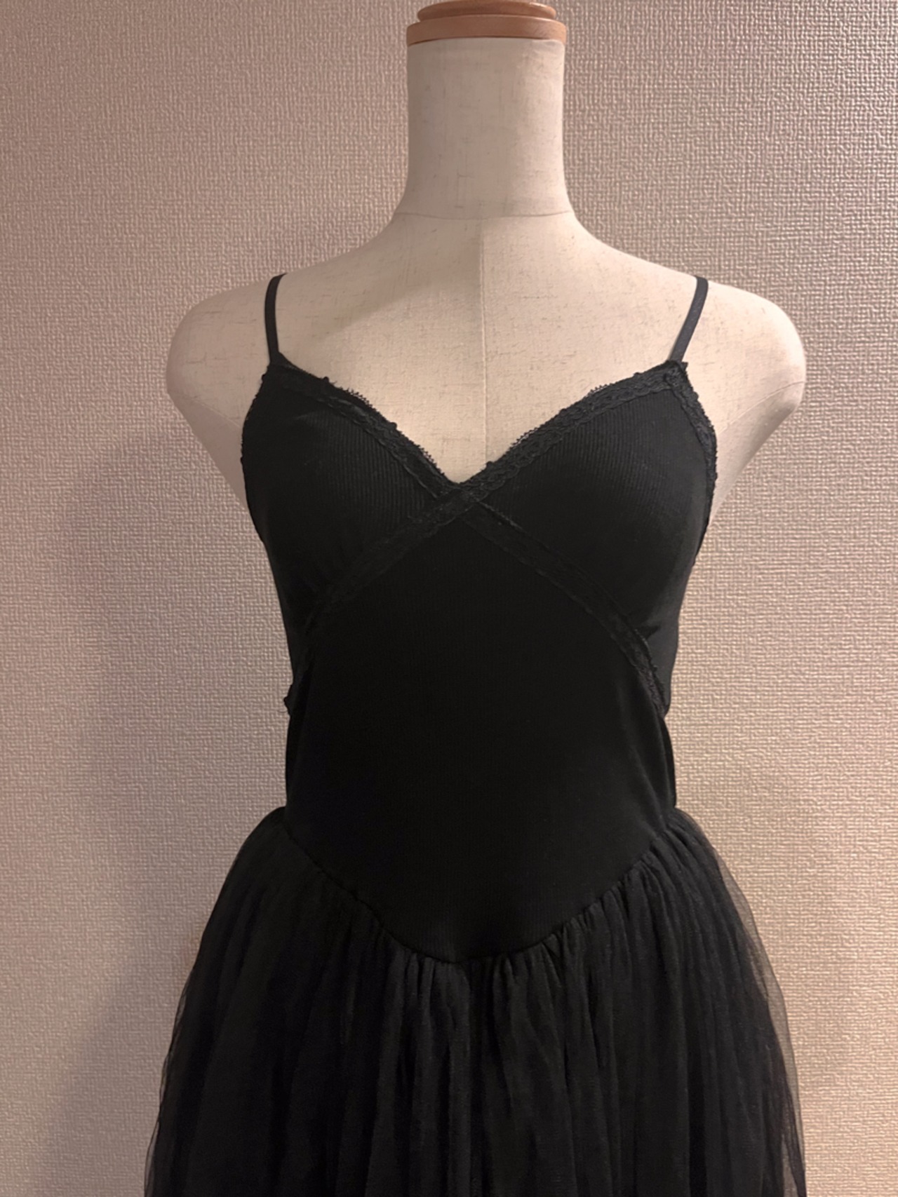 チュールキャミロングワンピース LK1244