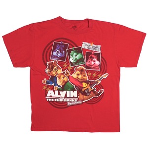USED【S】Movie Alvin and the Chipmunks: The Squeakquel アルビン2 シマリス3兄弟 vs. 3姉妹 Tee / ©2009