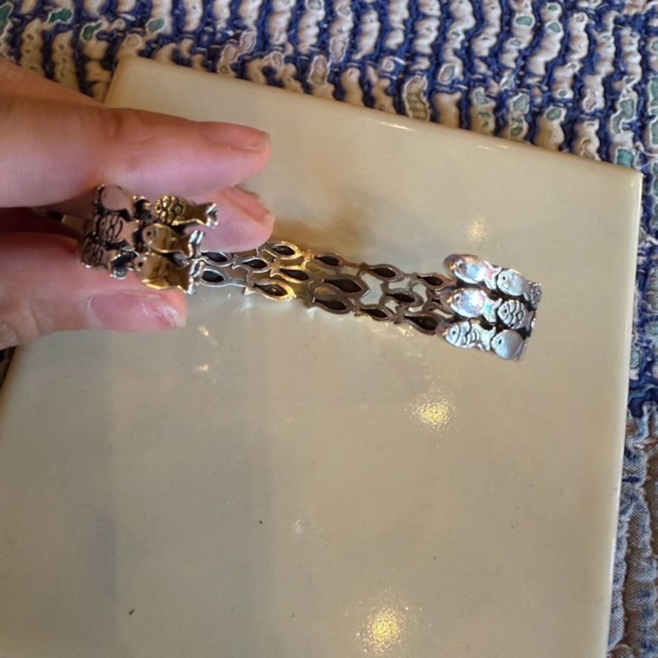 TOPANGA Jewelry 3Rows Of Fish Bangle　3列　フィッシュバングル　ブレスレット　シルバーバングル　　バングル　魚　Bangle 　S925