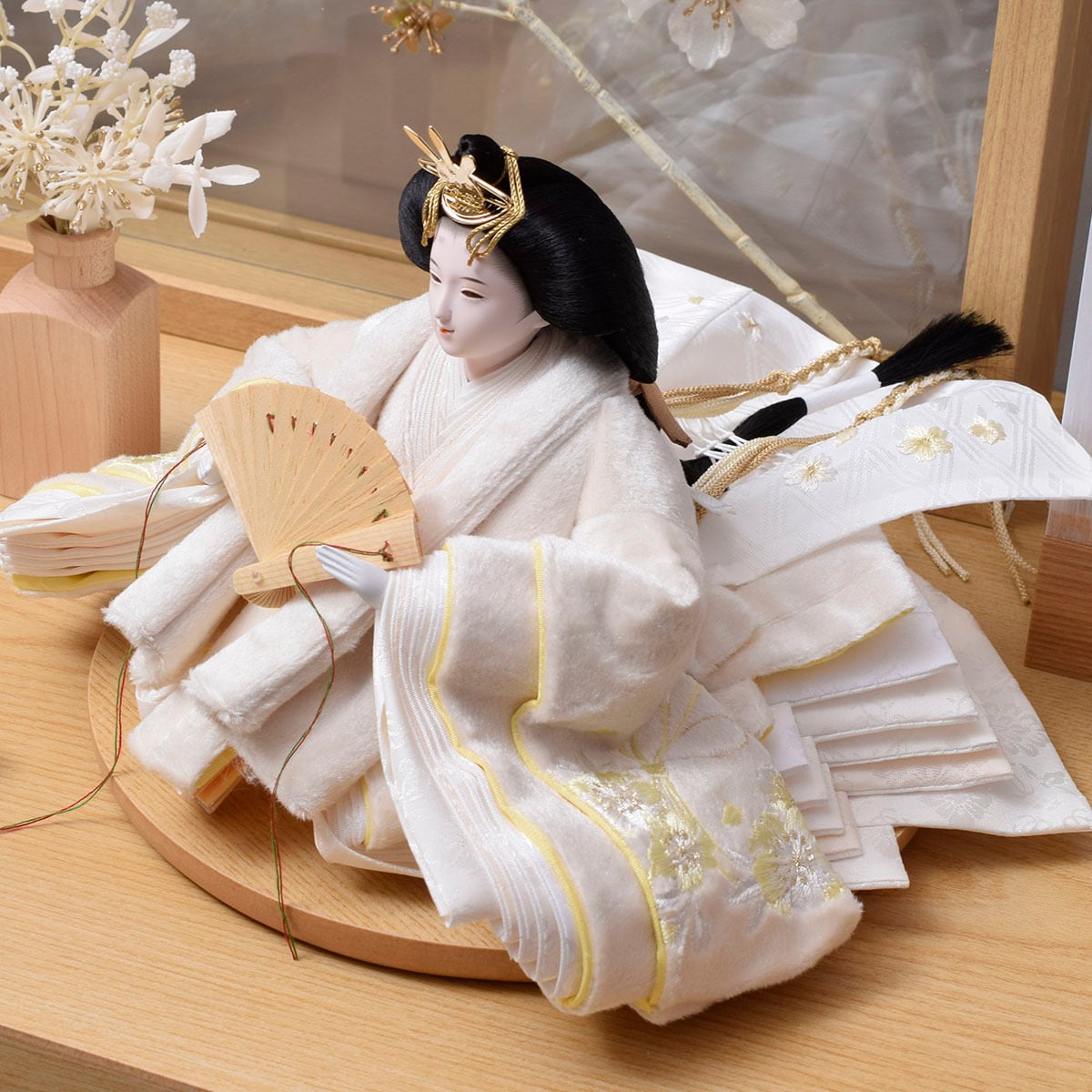 雛人形 親王飾り【La Fleur Blanche】ラフルールブランシュ｜収納上手