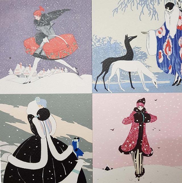 アールデコ クリスマスカード