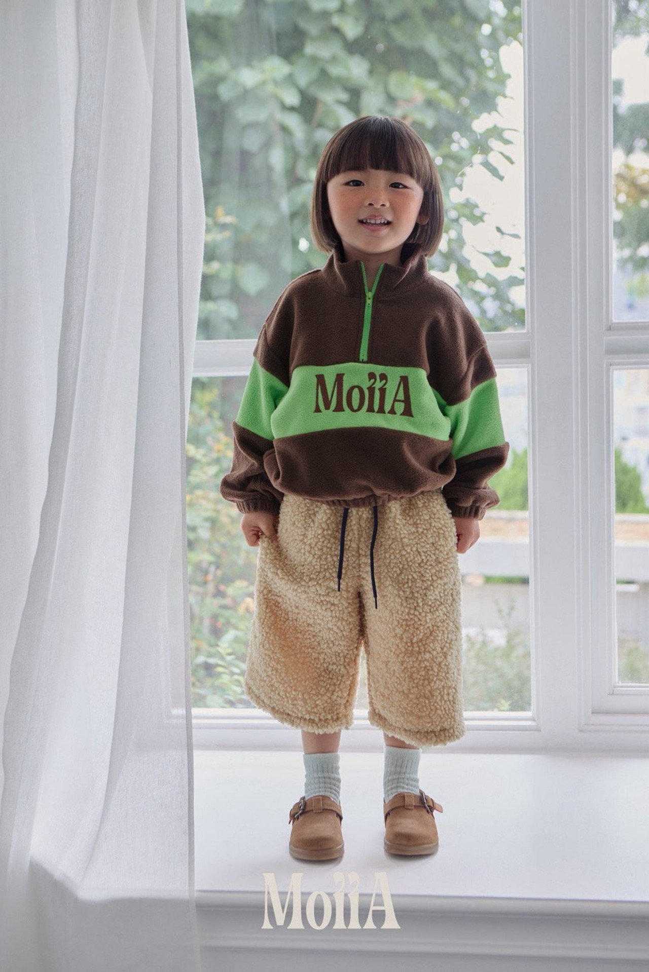 Moiia［取寄］high half zipup mtm 6winter