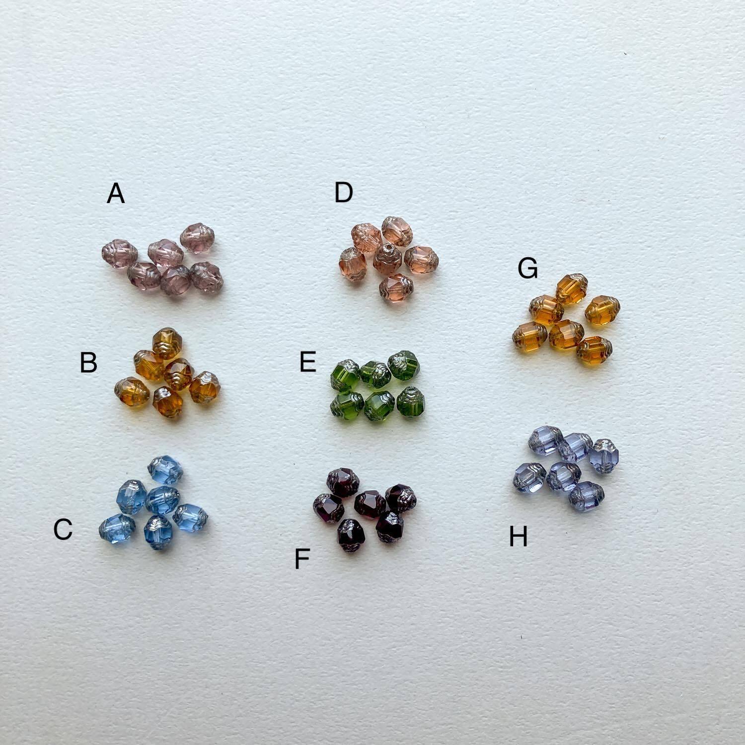 再入荷〉シルバー波模様チェコビーズパック（6p） | Dua-アクセサリー