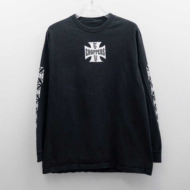 West Coast Chopper " Logo Black L/S " CutTag Fits XL【E11-10】
