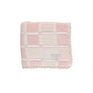 ＜BEBE ORGANIC＞ Mai Blanket パッチワーク ブランケット(Mauve Patchwork)