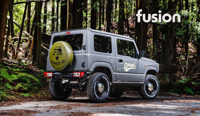 fusion リアバンパー ブラック　スズキ ジムニー JB64W fusion JIMNY