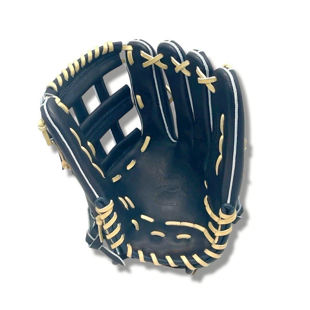 TANZAWA 硬式野球グローブ 黒 Deluxe Hero 硬式】玉澤 HERO'S 外野手用グローブ HE-07N ダブルクロスウェブⅡ