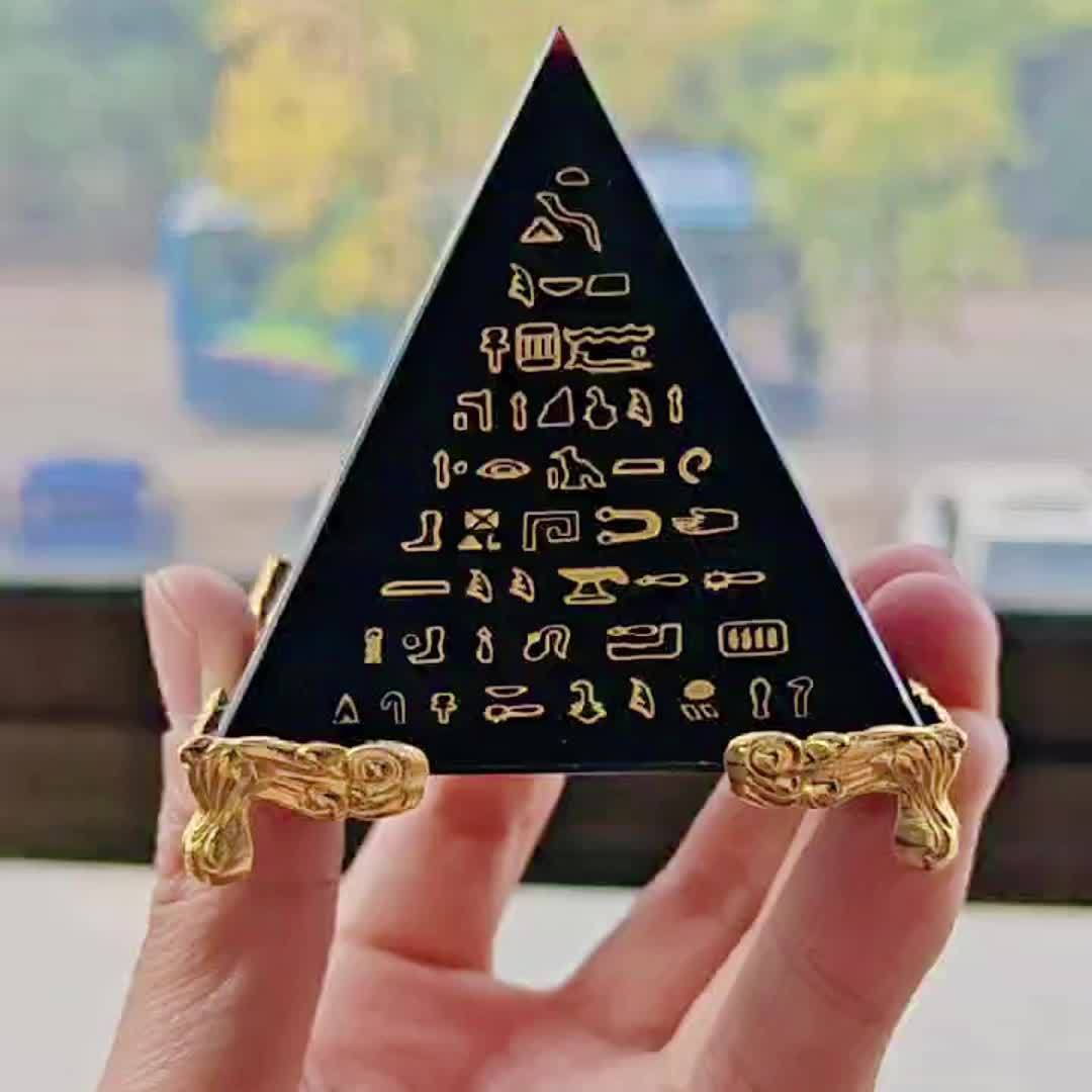 木製ピラミッド インテリア装飾 約60cm 木製ピラミッド インテリア装飾 約60cm 71x-b8d7K4L._AC_UF894,