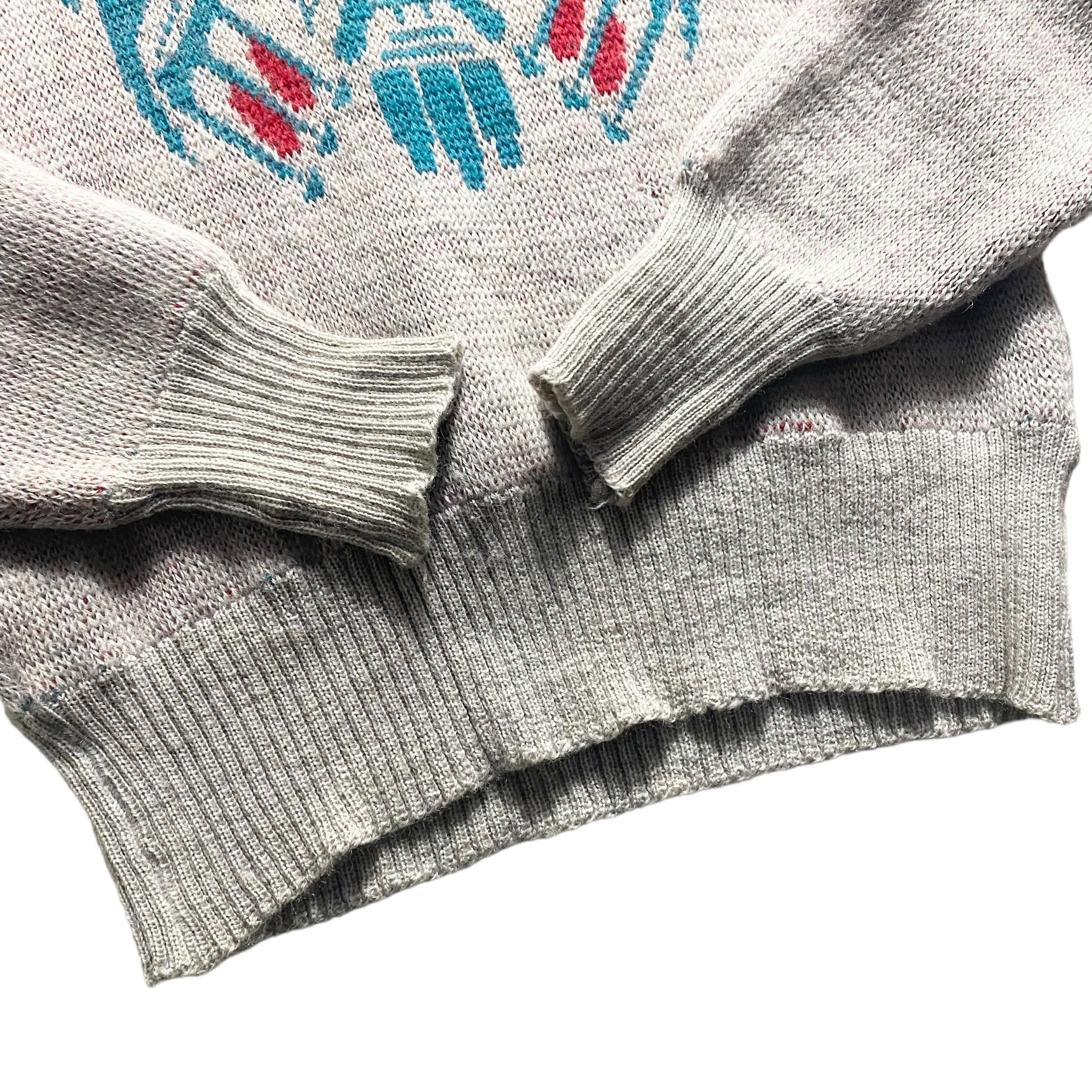 vintage 1940's JANTZEN jacquard sweater “Aztec” | NOIR ONLINE