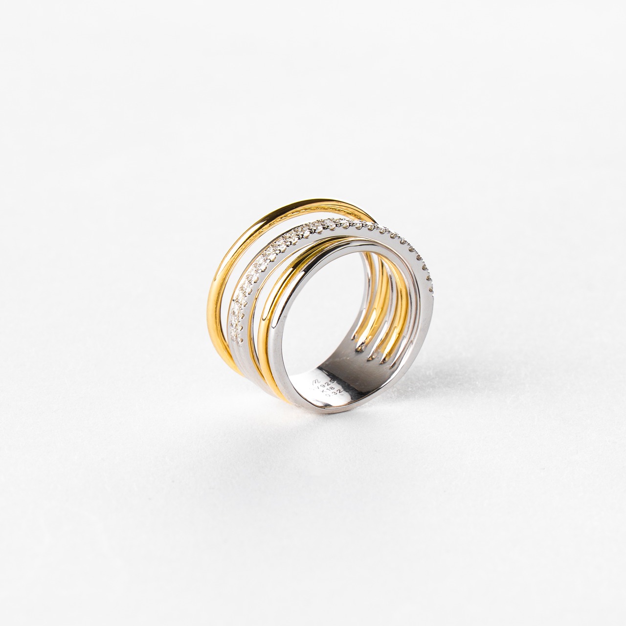 K18+Silver ring CMR8 コンビリング