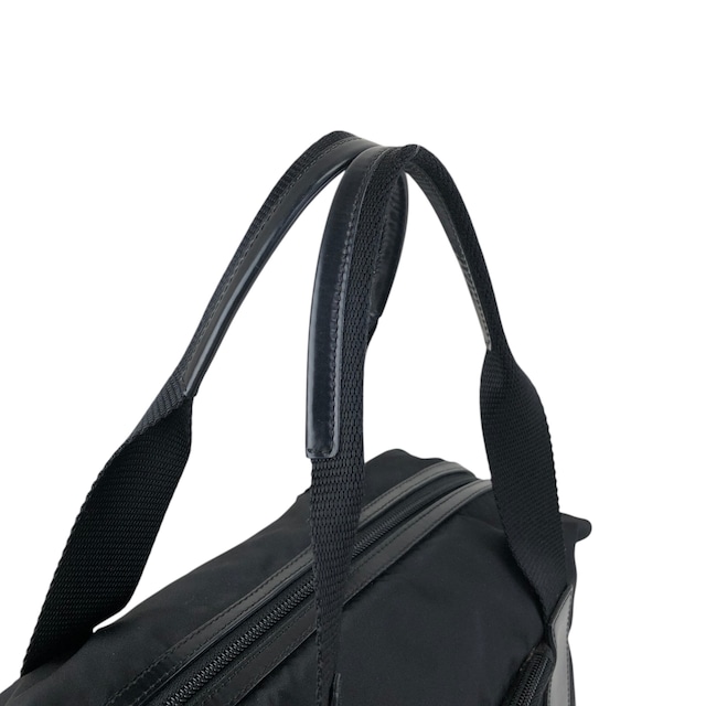 PRADA プラダ ハンドバッグ ブラック トライアングルロゴ ナイロン ミニボストン BR3697 vintage ヴィンテージ オールド ftdzu4