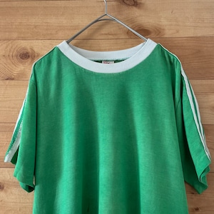 【adidas】70s 西ドイツ製  ビンテージ Tシャツ アディダス ビスコース スリーストライプ 古着