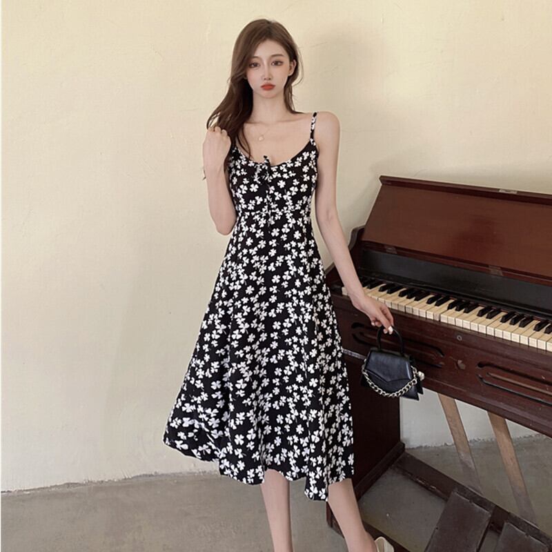 ドレス サマーウェストロングスカート フローラル 夏物 花柄 YY-ファッション28063706413