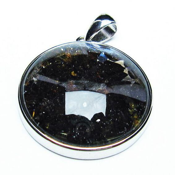 パラサイト隕石 ペンダント パワーストーン ペンダントトップ Pallasite Meteorite メンズ レディース アクセサリー 一点物 112-9115