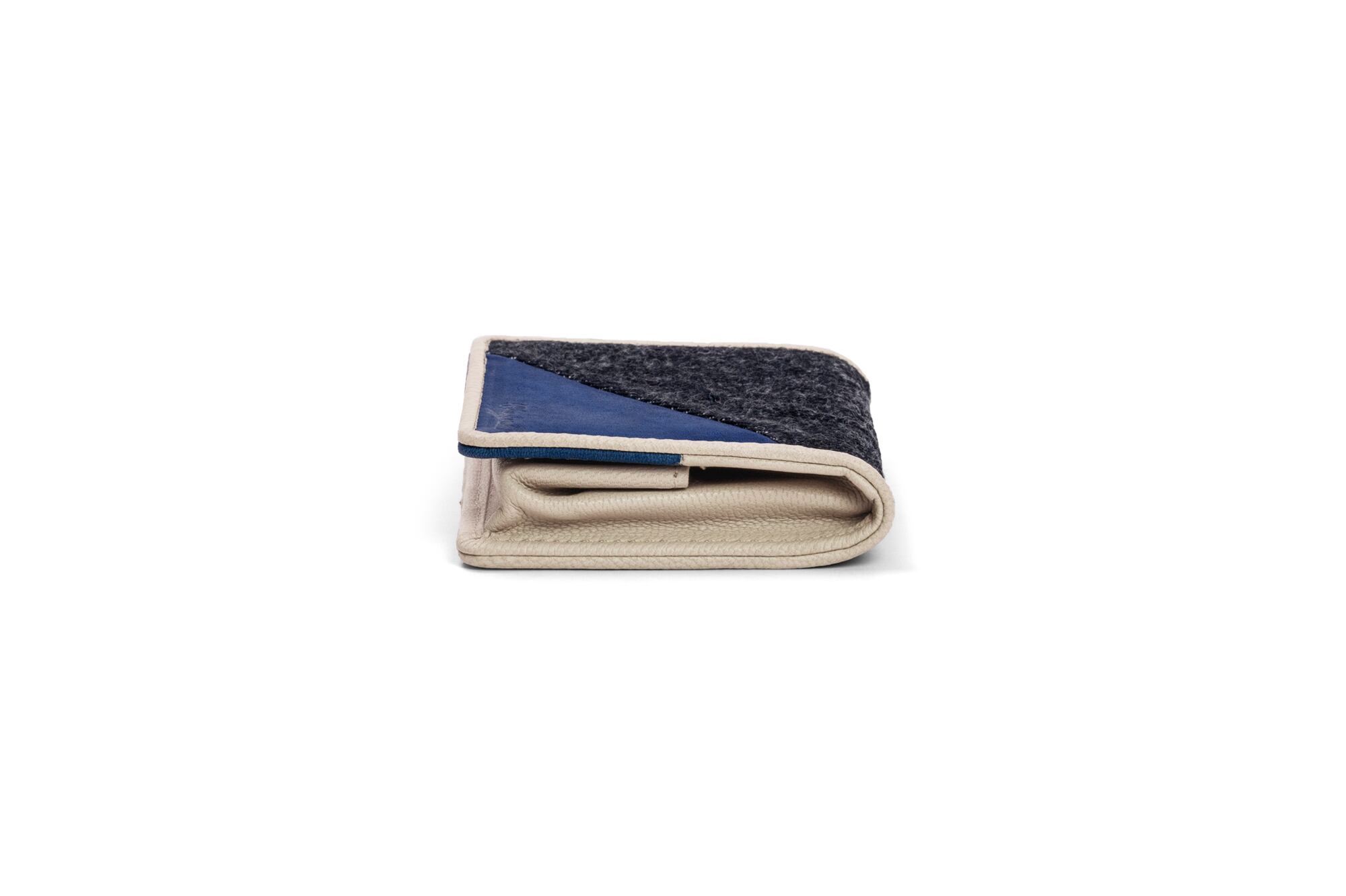 Denim × SUKUMO Leather coin case | hanada 縹 | bluestone