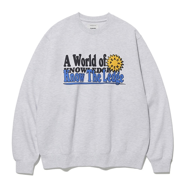 [VIVASTUDIO] PEACE SWEATSHIRT [MELANGE GREY] 正規品 韓国ブランド 韓国代行 韓国通販 韓国ファッション トレーナー