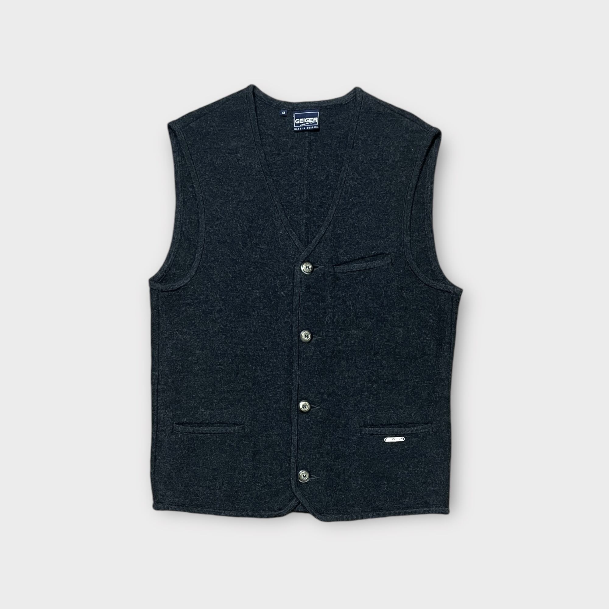 【Vintage】1990's〜 チロリアンウールニットベスト MADE IN AUSTRIA