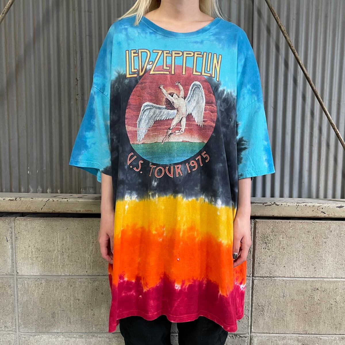 ビッグサイズ LED ZEPPELIN レッドツェッペリン タイダイ染め Tシャツ 
