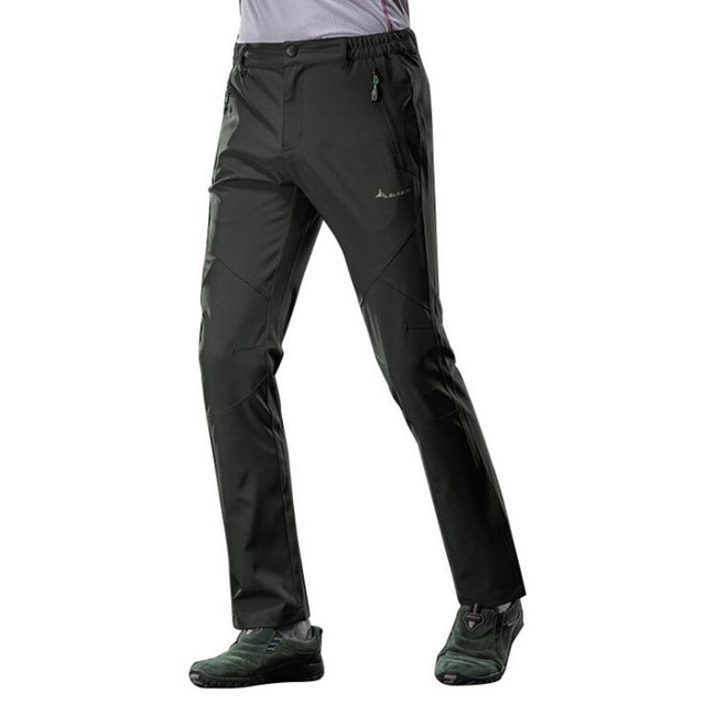 新しい男性パンツoutdソフトシェルパンツ防水高弾性ズボン