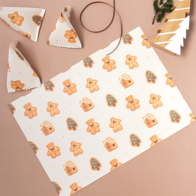 くまのクリスマスデザインペーパー【3種セット 】
