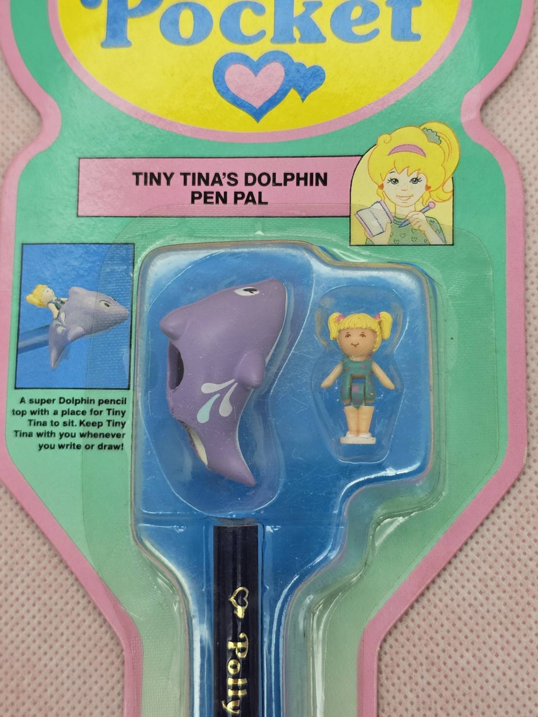 ポーリーのテントウムシのペン飾り3点セット新品 1992年　ブルーバード社製