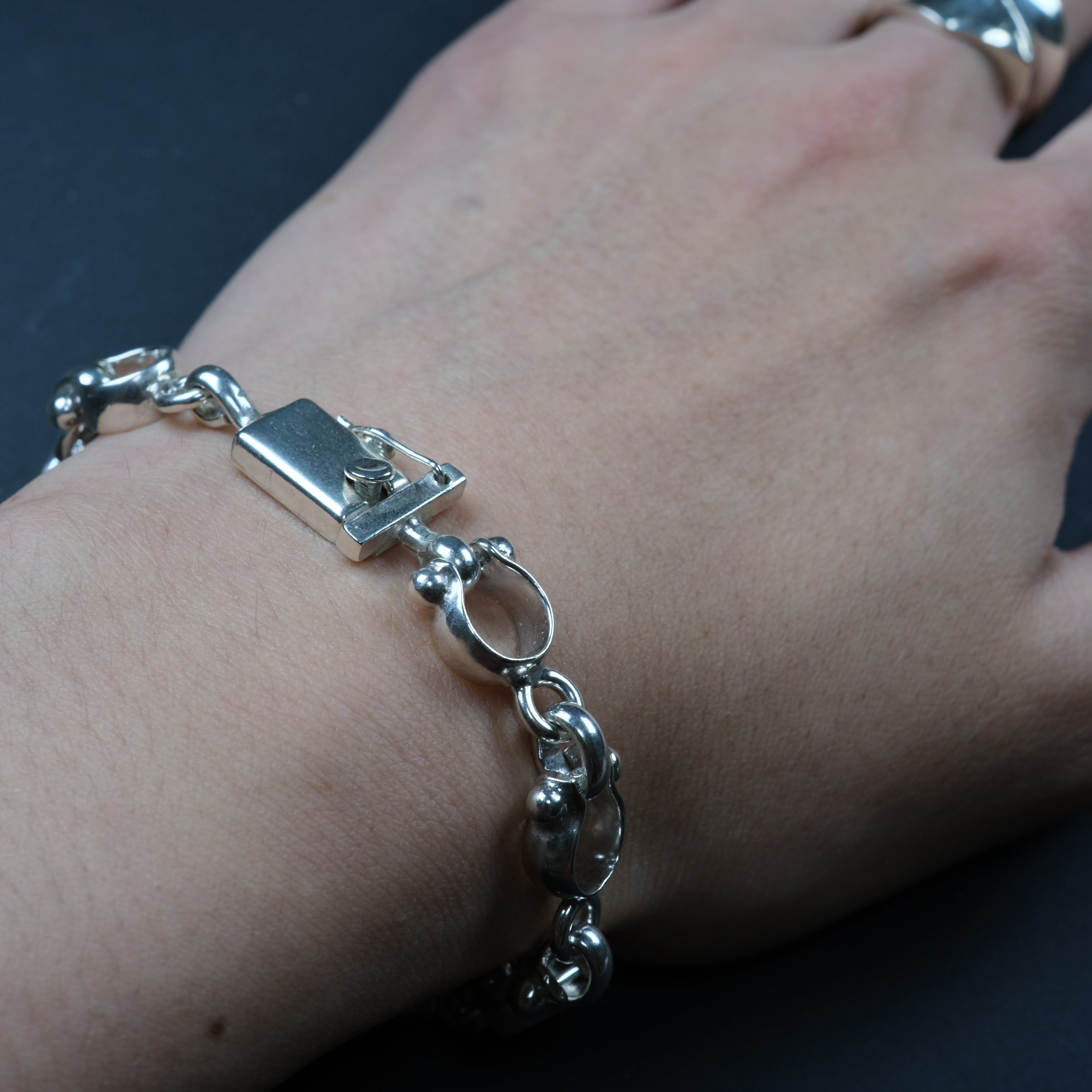 別注 メキシコ タスコ製 Taxco シルバー925 デザインチェーン