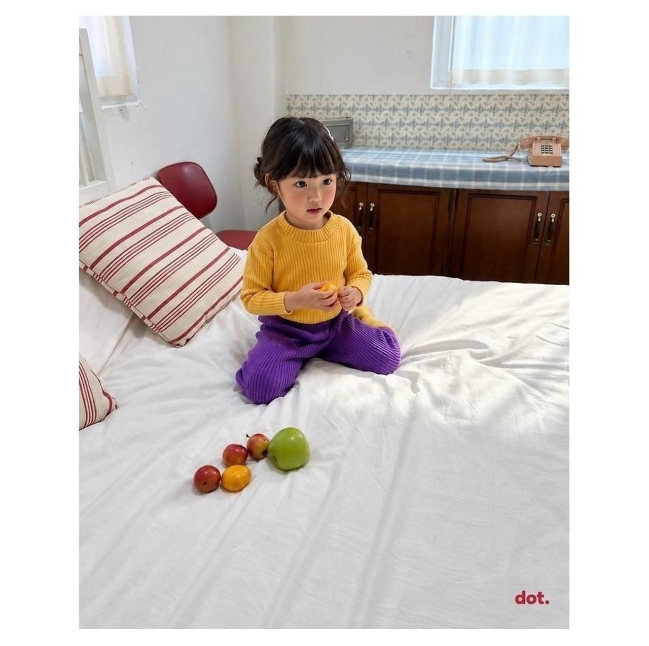 ドット / dot. / ぽかぽかT / 韓国子供服 / キッズ / 26winter〖取寄〗*XS~XL*