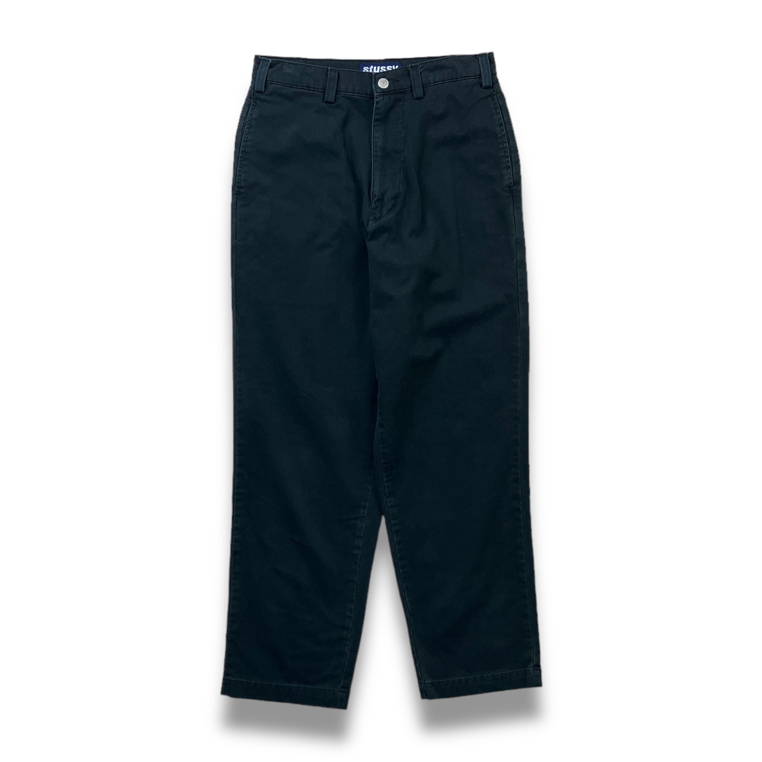 USA製 90s OLD STUSSY チノパン ブラック 紺タグ メンズ 90s old stussy Navy Tag chino pants | MARKET