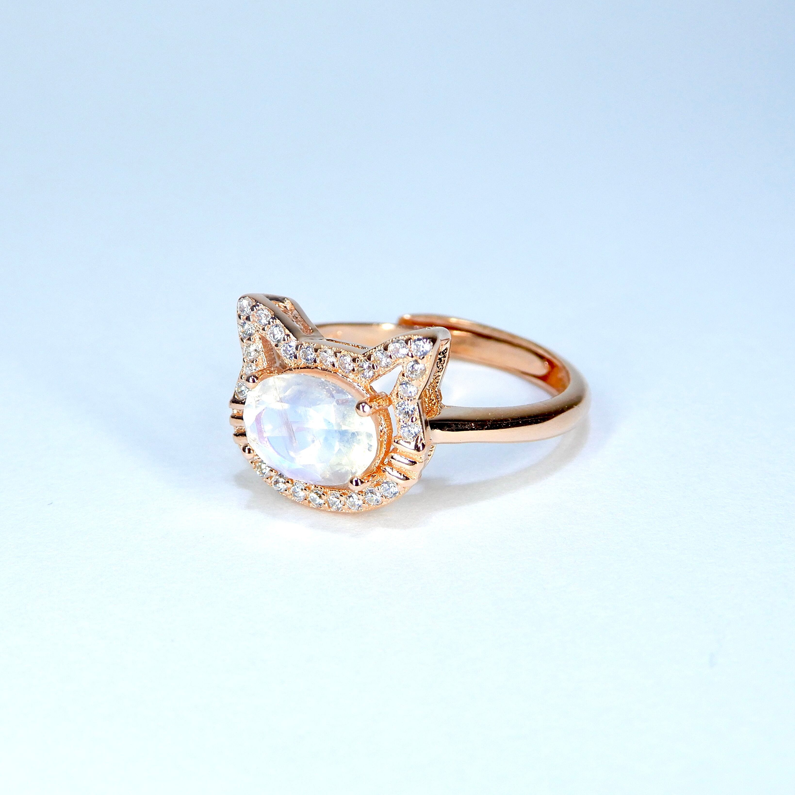 ねこRing♦︎ブルームーンストーン♦︎