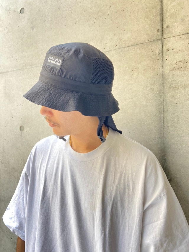 THE PARK SHOP(ザ・パークショップ)WATERBOY HAT (ADULTS)black　ハット　帽子　大人