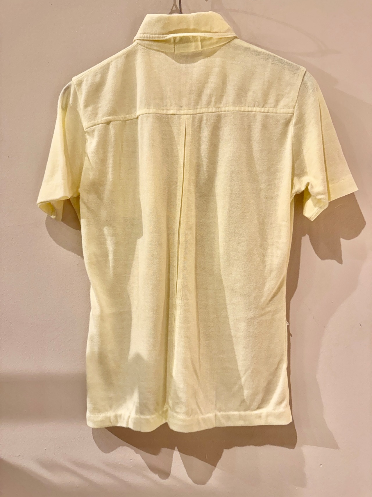 1970's Creation Sita レモンイエローポロシャツ