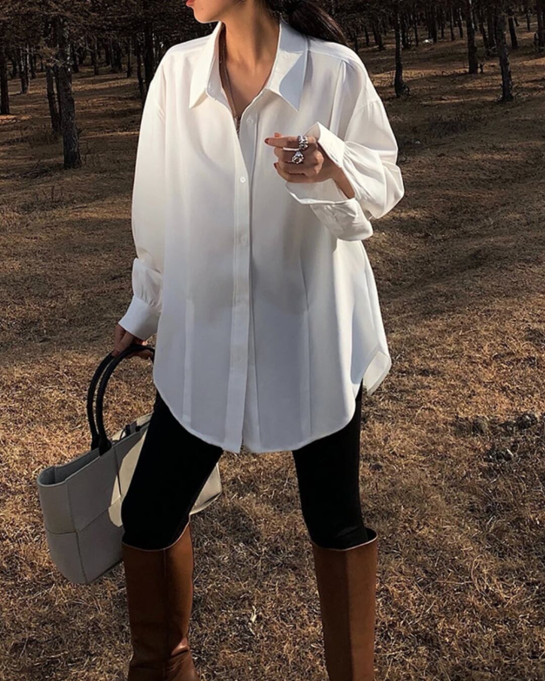 オーバーホワイトシャツ A30104